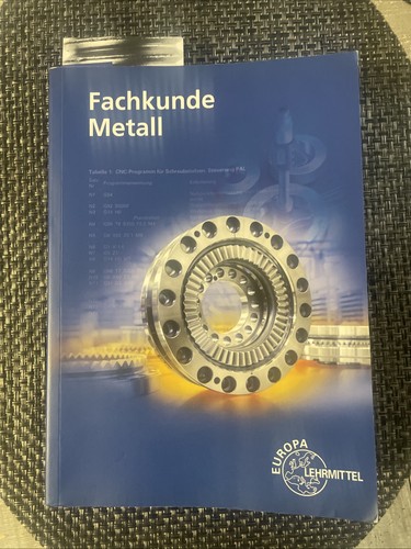 Fachkunde metall auflage - -,