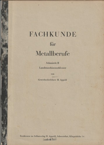 Fachkunde für metallberufe - fachkunde,