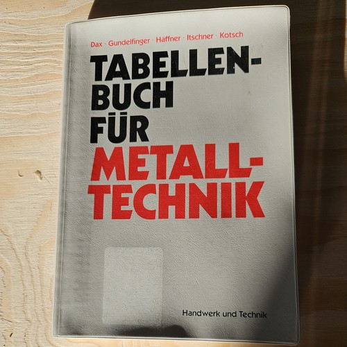 Tabellenbuch für