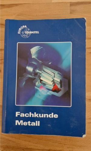 Fachkunde metall auflage - fachkunde,